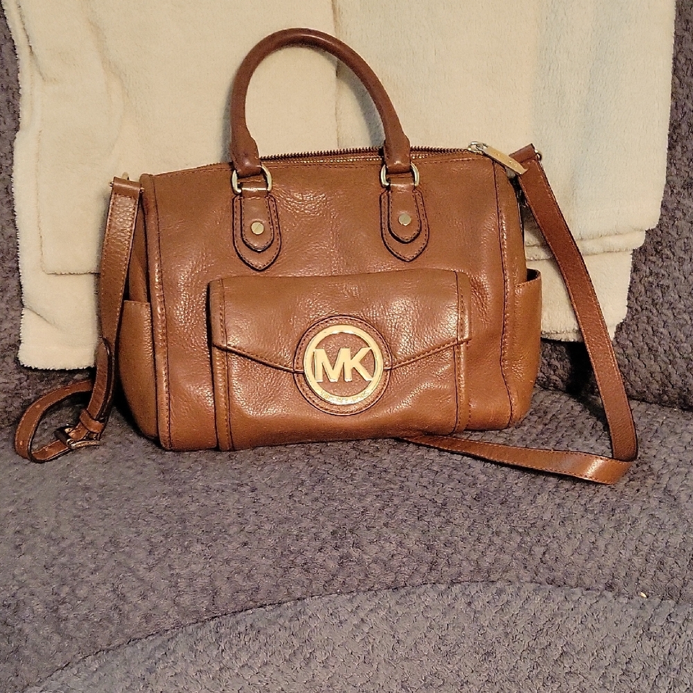 Michael Kors Tan Leather Satchel